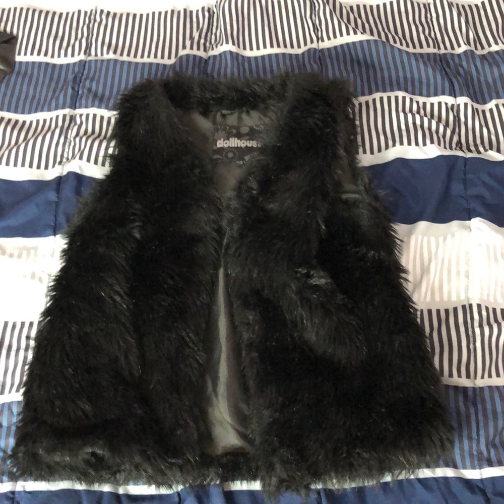 Faux fur vest